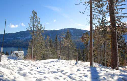snowy lake